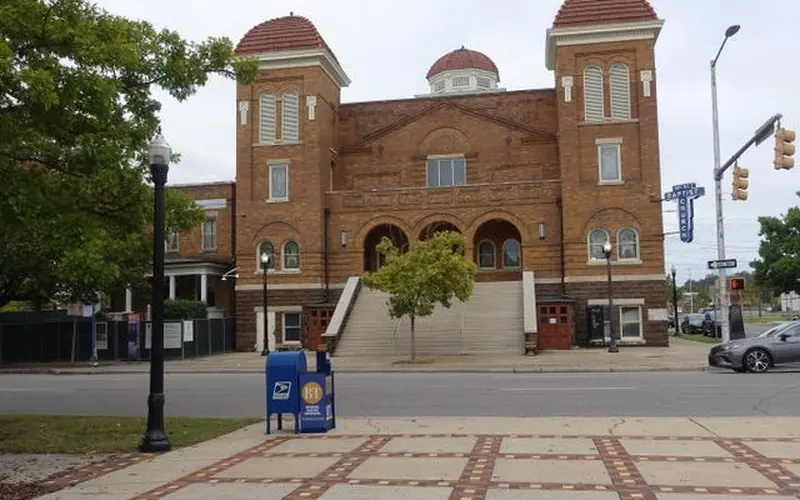 Colored Photo of the front of the 16th St. Baptist Church