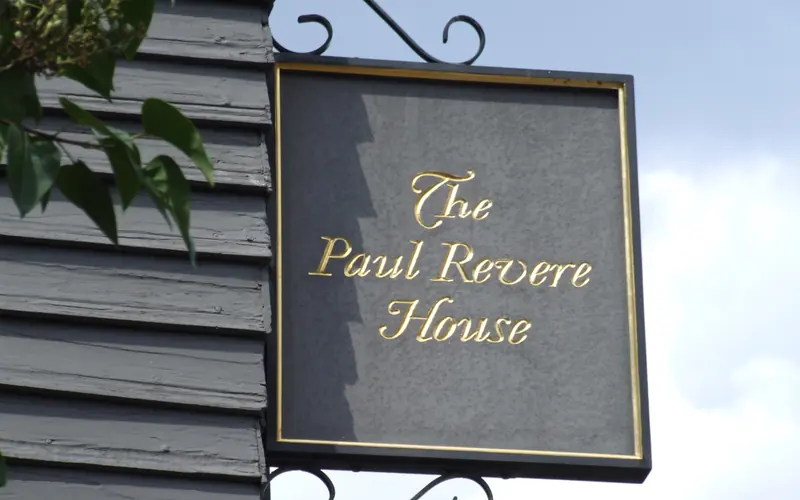 Paul Revere House Sign