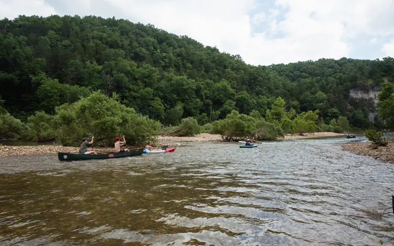 Floaters on the river.