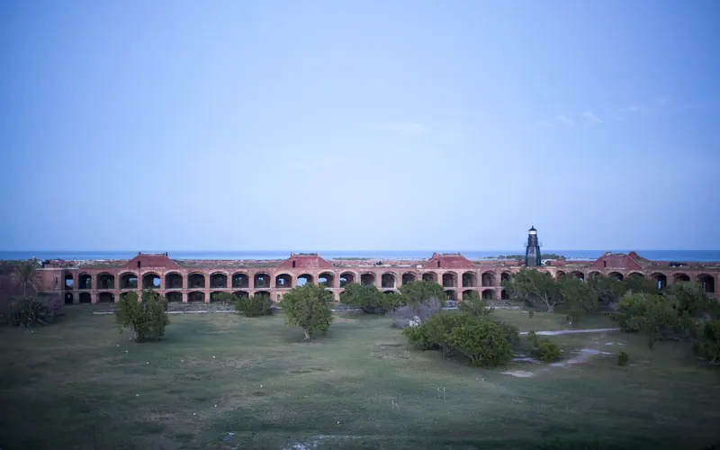 A view inside Fort Jefferson.