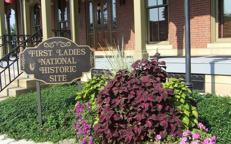Close up view of home entrance.