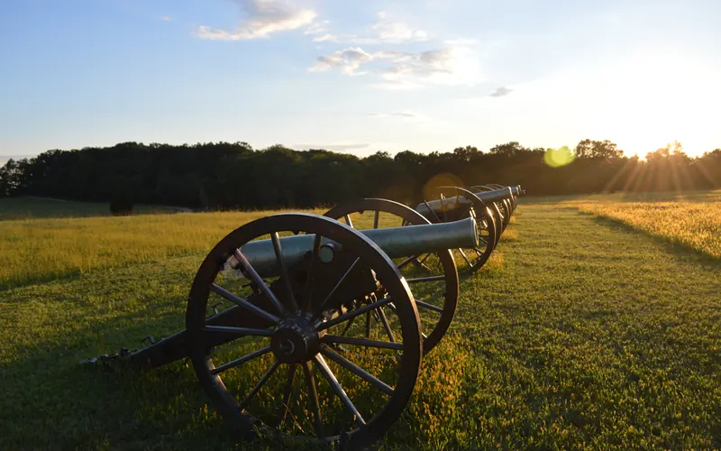 Artillery at Murphy-Chambers Farm