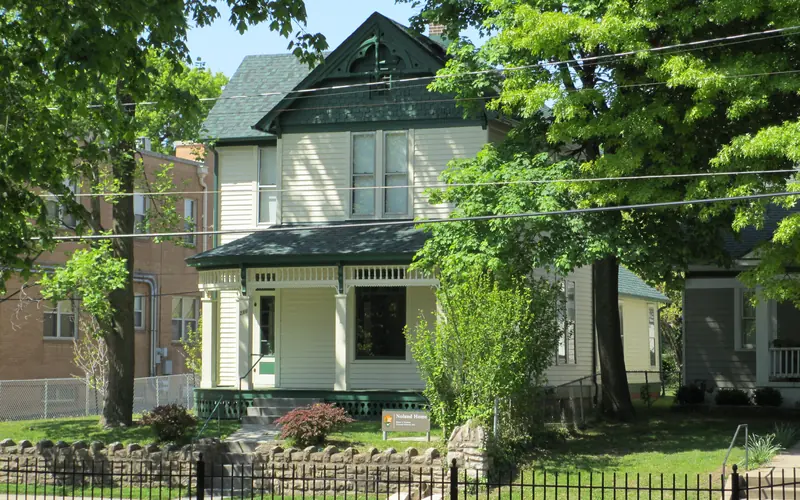 The Noland home sits across the street from the Truman home.