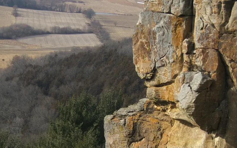 expansive view as seen from atop Gibraltar Rock