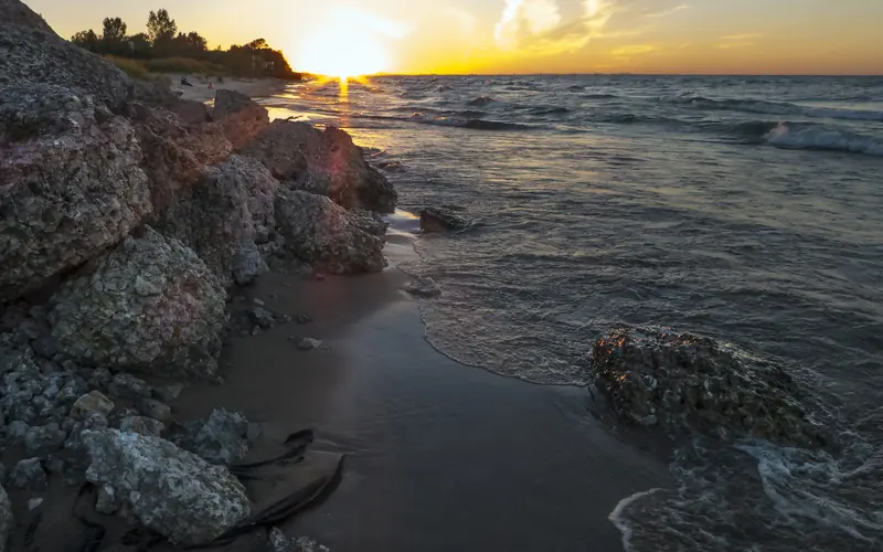 Sunset on Lake Michigan