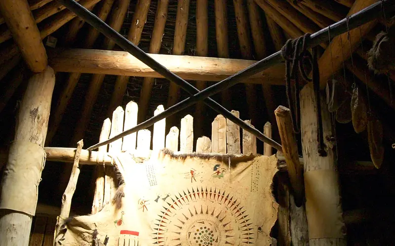 Interior View of Earthlodge