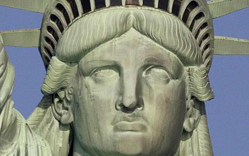 Statue of Liberty looking ahead