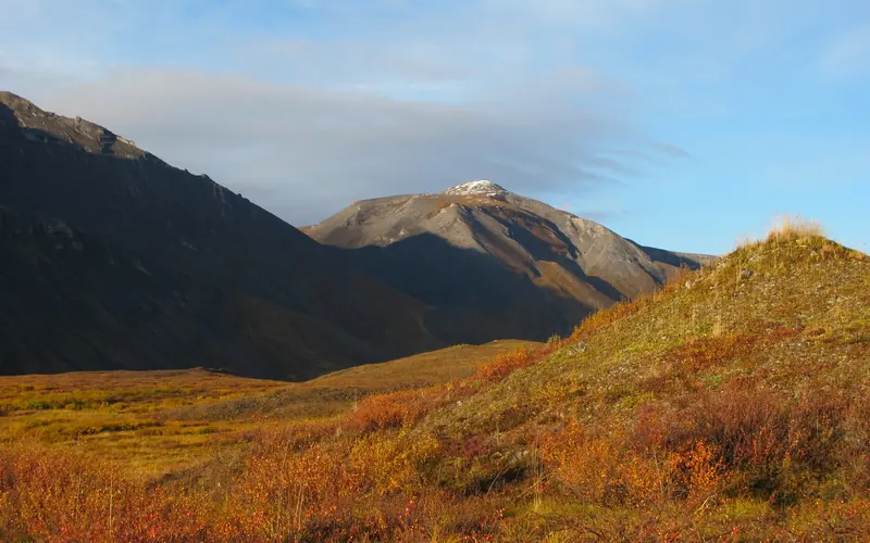 Light and shadows on mountains